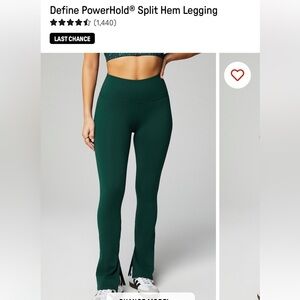 Women’s Fabletics Define PowerHold® Split Hem Legging